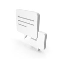 Dual Chat Bubble Message Icon PNG & PSD Images
