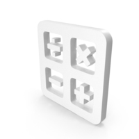 Math Add, Minus, Multiply & Division Icon PNG & PSD Images