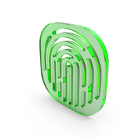 Square Fingerprint Icon PNG & PSD Images