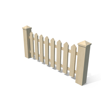 Wooden Garden Fence PNG & PSD Images