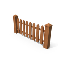 Wooden Garden Fence PNG & PSD Images