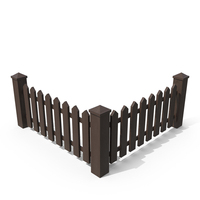 Wooden Garden Fence PNG & PSD Images