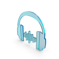 Headphones Icon Glass PNG & PSD Images
