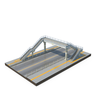 Pedestrian Bridge With Road PNG & PSD Images