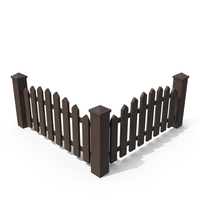 Wooden Garden Fence PNG & PSD Images