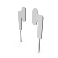 Earphones Icon White PNG & PSD Images