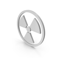 NUCLEAR ICON WHITE PNG & PSD Images