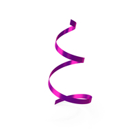 Curly Ribbon Purple PNG & PSD Images