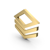 Layers Icon Gold PNG & PSD Images