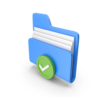 Certified File Icon Blue PNG & PSD Images