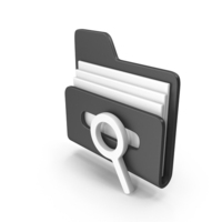 Find File Icon Black PNG & PSD Images