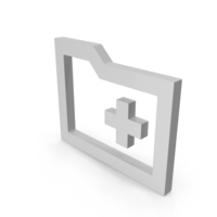 Create Folder Icon White PNG & PSD Images