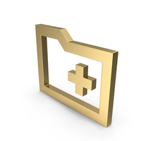 Create Folder Icon Gold PNG & PSD Images