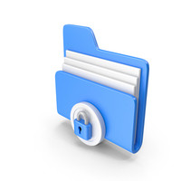 Locked File Icon Blue PNG & PSD Images