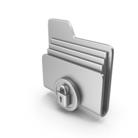 Locked File Icon Metal PNG & PSD Images