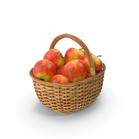 Basket with Apples PNG & PSD Images