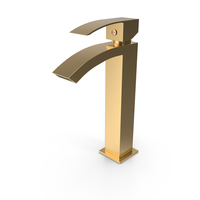 Golden One Lever Tall Basin Mono Mixer Tap PNG & PSD Images
