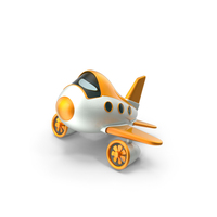 Orange Toy Airplane PNG & PSD Images