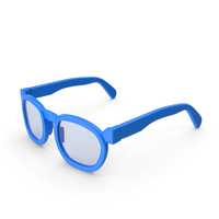 CARTOON BLUE GLASSES PNG & PSD Images
