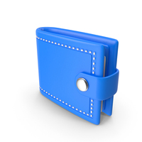 Blue Cartoon Money Wallet PNG & PSD Images
