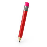 Red Cartoon Pencil PNG & PSD Images