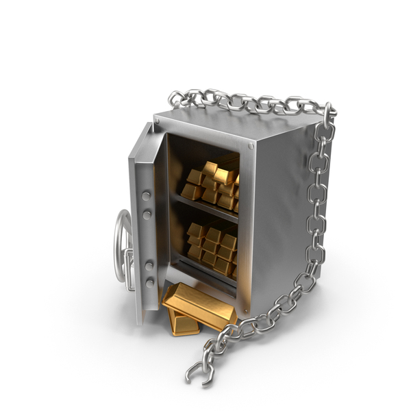 Cartoon Bank Vault and Chain PNG & PSD Images