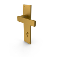 Door Handle Gold PNG & PSD Images