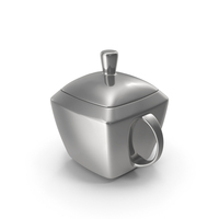 Silver Sugar Pot PNG & PSD Images
