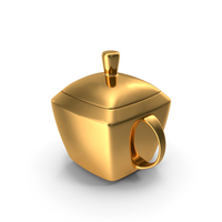 Gold Sugar Pot PNG & PSD Images