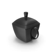 Black Sugar Pot PNG & PSD Images