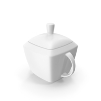 White Sugar Pot PNG & PSD Images