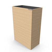 Wall Mounted Bathroom Basin Cloakroom Unit - Oak PNG & PSD Images
