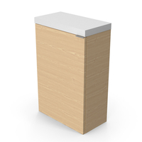 Wall Mounted Bathroom Basin Cloakroom Unit With Top - Oak PNG & PSD Images