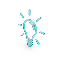 LIGHT BULB OUTLINE ICON GLASS PNG & PSD Images
