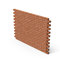 Clean Brick Wall Segment PNG & PSD Images