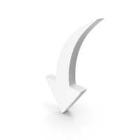 Down Directional Arrow Web Symbol PNG & PSD Images