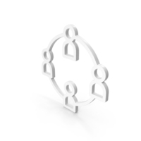 Circular User Group Network Symbol PNG & PSD Images