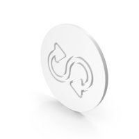 Repeat Infinity Arrows Coin Symbol PNG & PSD Images