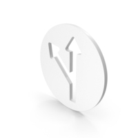 Directional Arrow Path Right Split Symbol PNG & PSD Images