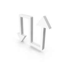 Reverse Curved Arrows Symbol PNG & PSD Images