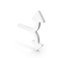 Two Way Traffic Sign Up Down Symbol PNG & PSD Images