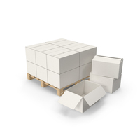 Boxes On Shipping Pallets PNG & PSD Images