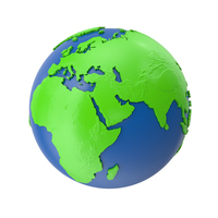 Blue Green Earth Globe PNG & PSD Images