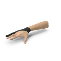 Black Artist Glove on Hand PNG & PSD Images