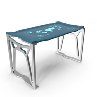 Futuristic Table Blue PNG & PSD Images