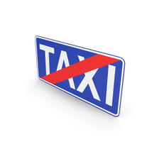 Polish Sign End of Taxi Stand PNG & PSD Images