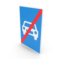 Danish Sign End of Trunk Road PNG & PSD Images