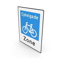 Danish Sign Bicycle Boulevard PNG & PSD Images