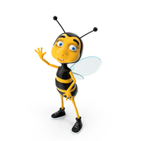 Cartoon Bee Pose PNG & PSD Images