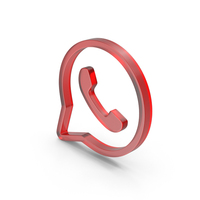 Glass Phone Speech Bubble Symbol PNG & PSD Images